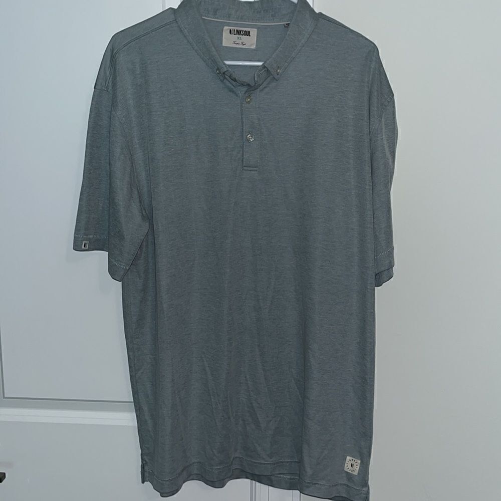 Linksoul John Ashworth & Co Tempus Fugit Men’s Casual golf Polo shirt XL